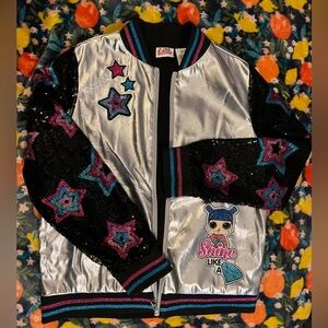 EUC - LOL Surprise Jacket (Silver with Sequins) - Size 10/12